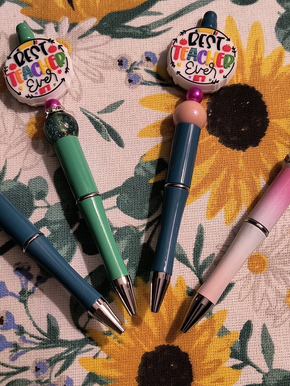 Best Teacher Ever Decorative Pens - Blue, Mint, Pink Pick 1 PEN $14